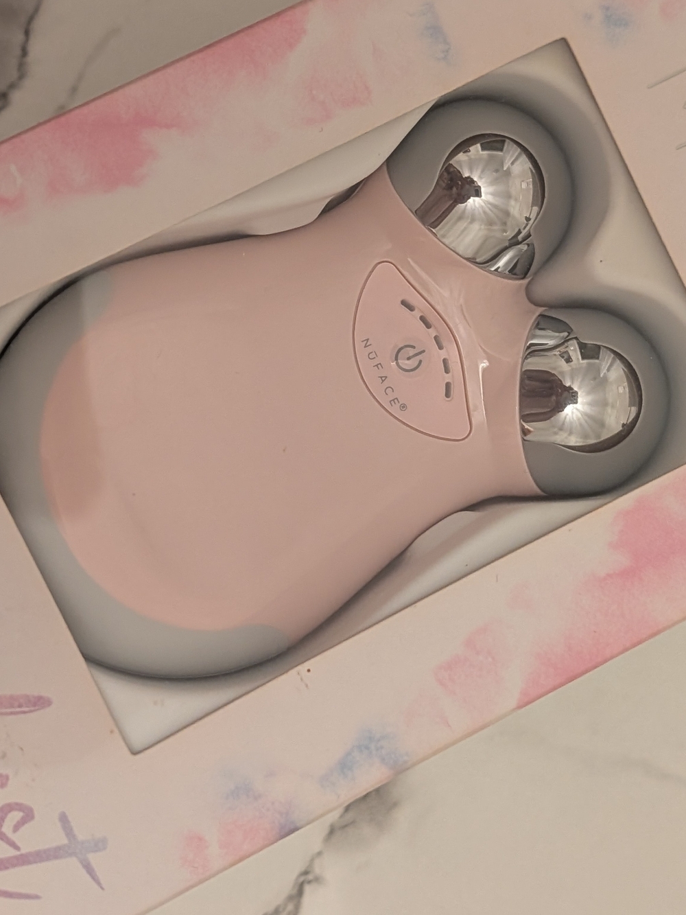 NuFACE Mini Microcurrent Facial Sculpting Device - Light Pink- mini